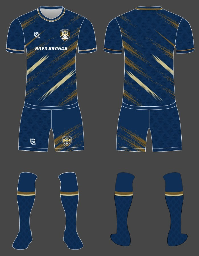 RAYA Custom Sublimated Soccer Kit (Blue)